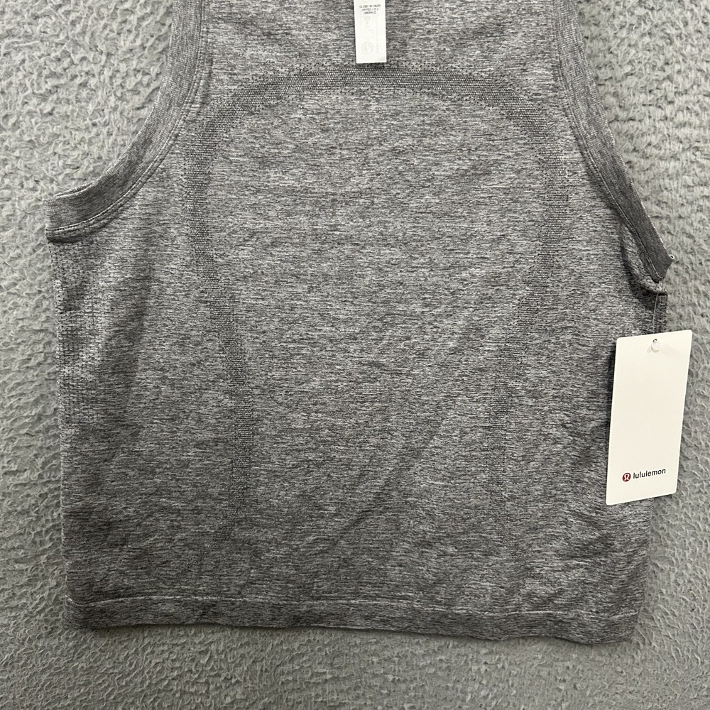 Lululemon Shirt Womens 6 Gray Swiftly Relaxed Tank Top Stretch Gym Active Wear - Picture 5 of 11